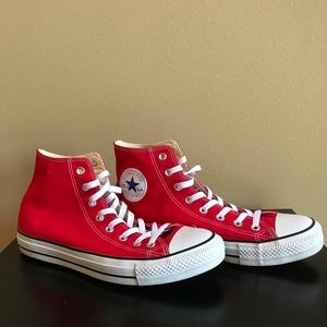 Red Converse Chuck Taylor All Star high top